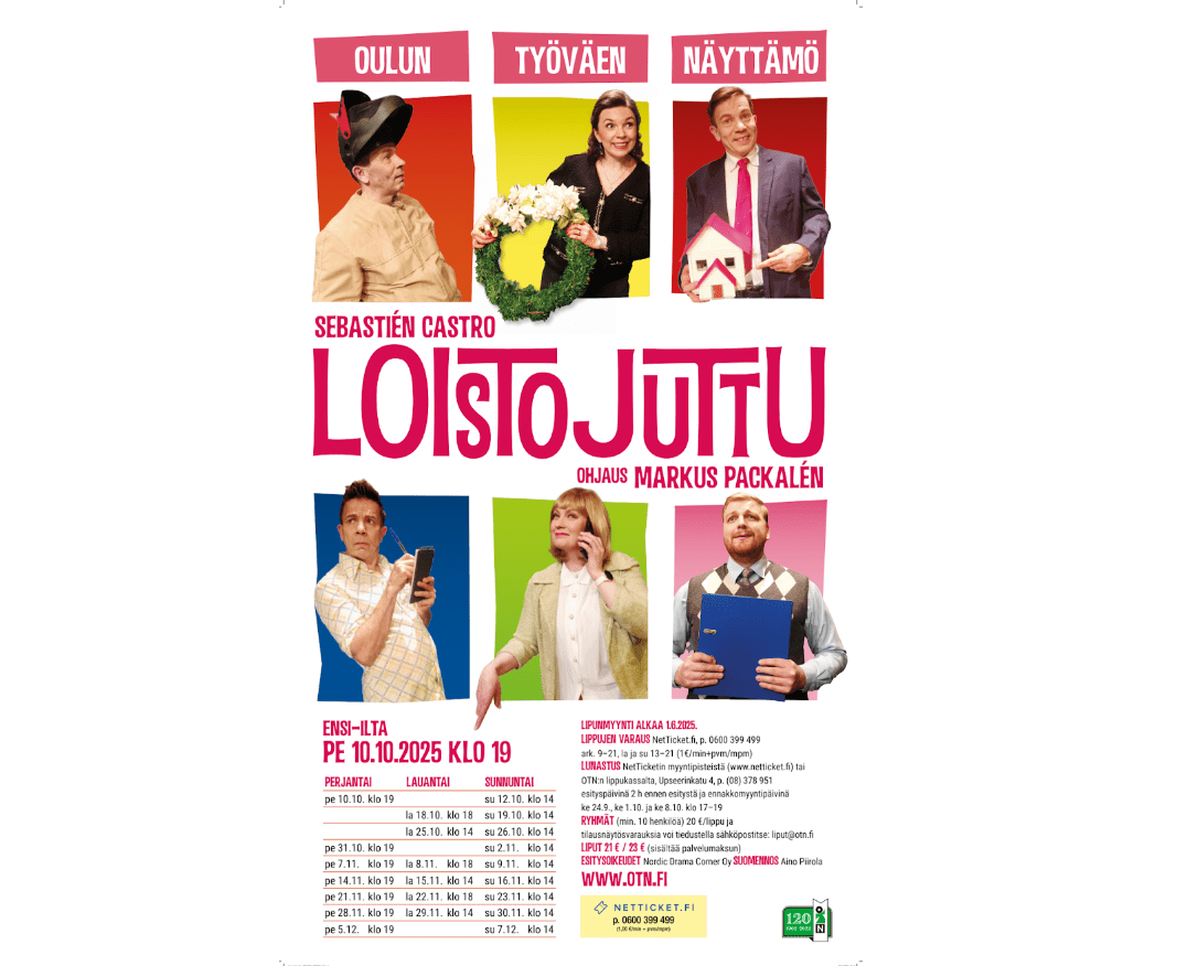 Pikkujouluihin teatteri-illallispaketti Lasaretista